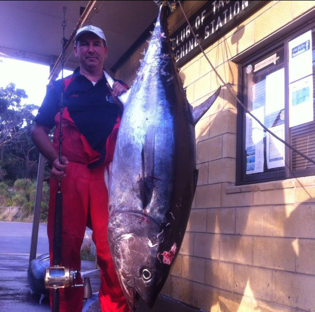 ANGLER: Andy Summit SPECIES: Southern Bluefin Tuna WEIGHT: 95kgs LURE: JB Lures Micro Dingo.